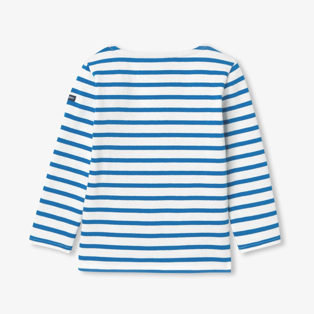 Sailor-style T-shirt Jacadi x Saint James Boy - White/Light Blue
