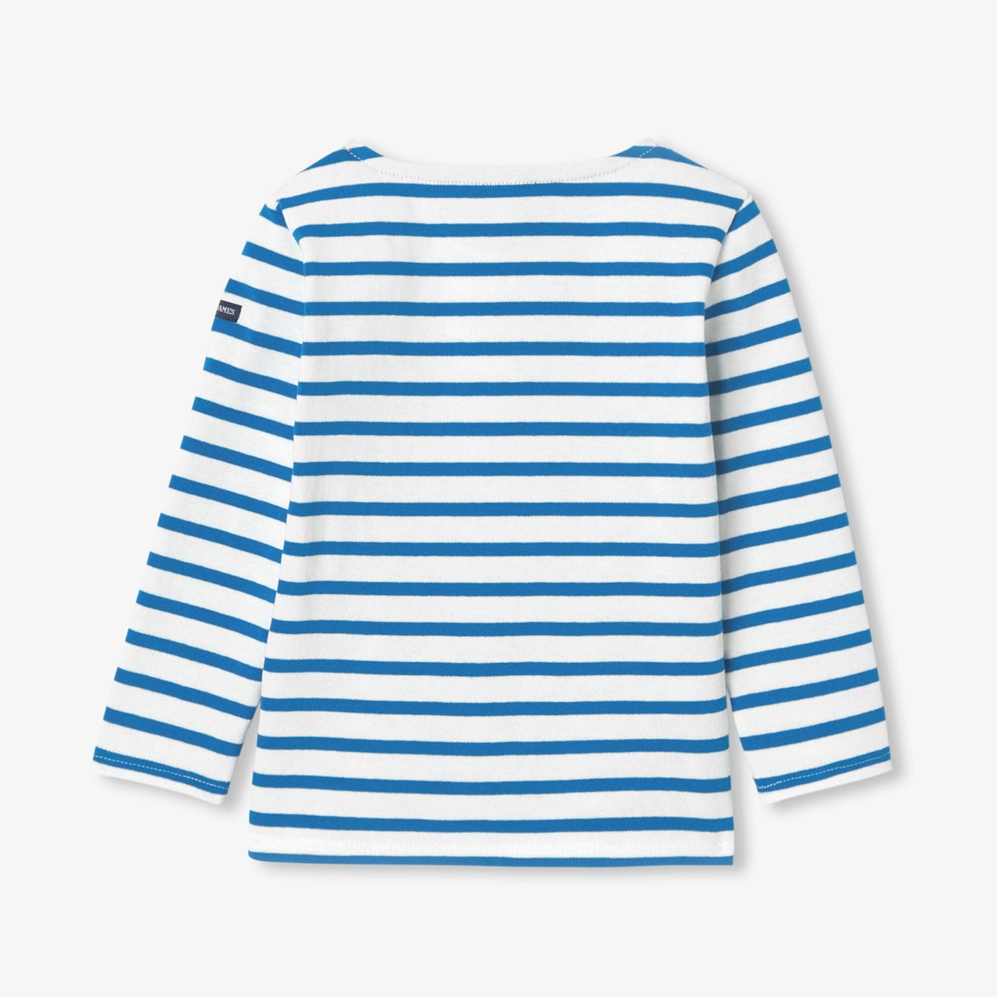 Sailor-style T-shirt Jacadi x Saint James Boy - White/Light Blue