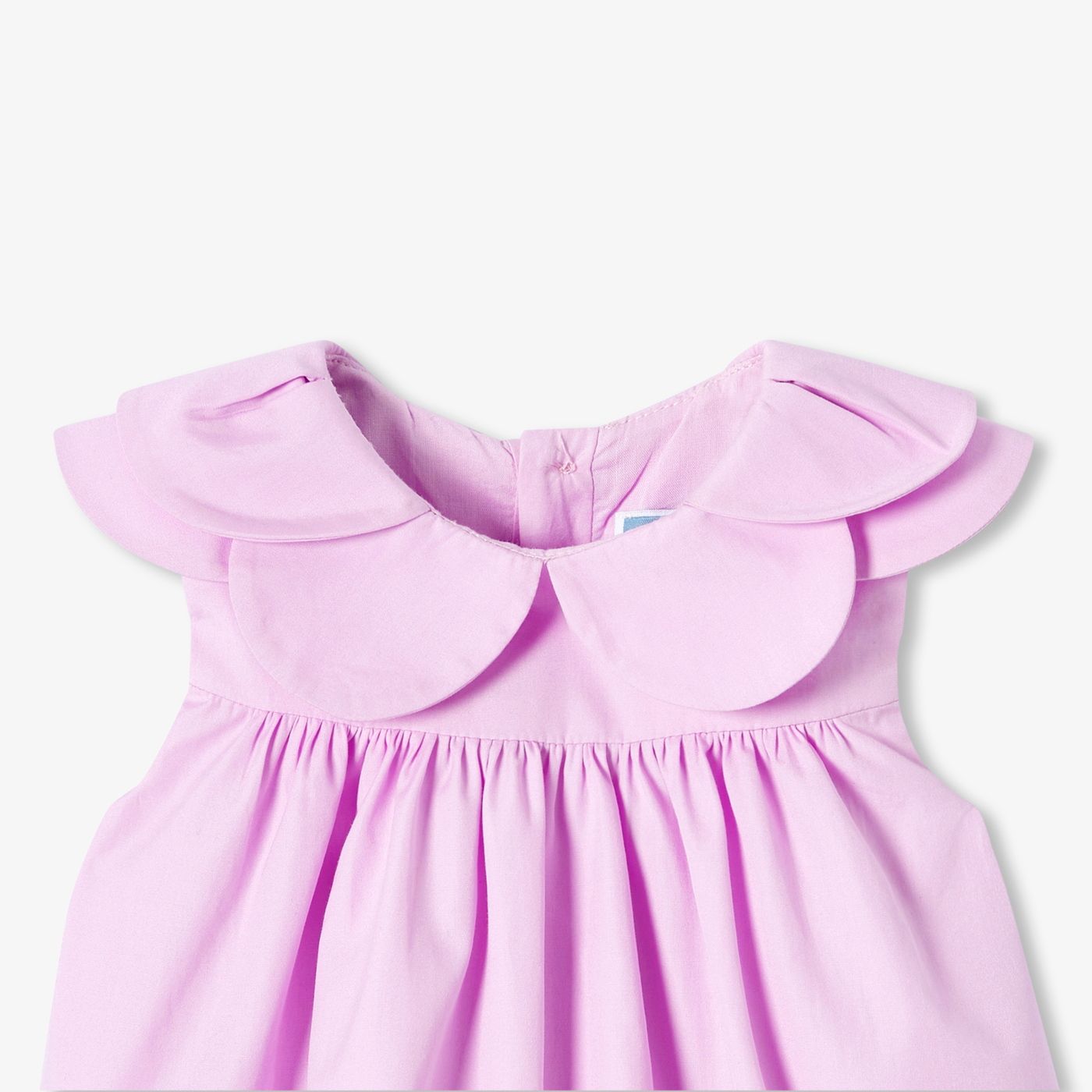 Baby girl poplin dress - Lilac