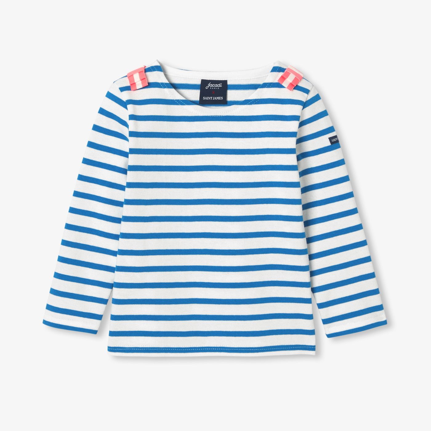 T-shirt Marinara Jacadi x Saint James Girl - White/Light Blue