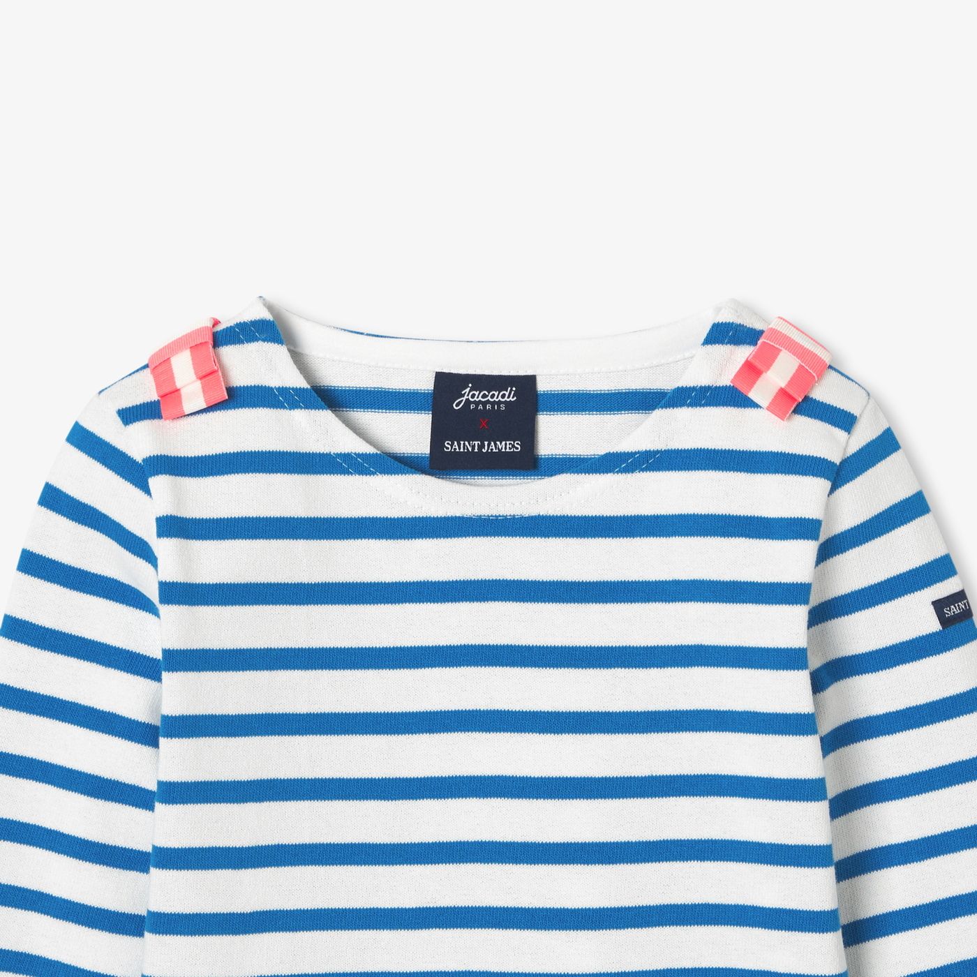T-shirt Marinara Jacadi x Saint James Girl - White/Light Blue