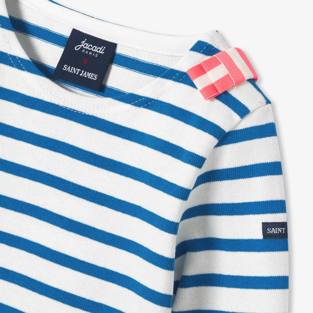 T-shirt Marinara Jacadi x Saint James Girl - White/Light Blue