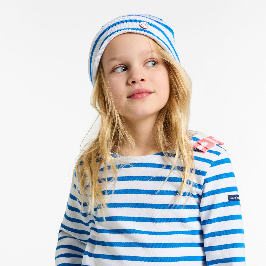 T-shirt Marinara Jacadi x Saint James Girl - White/Light Blue