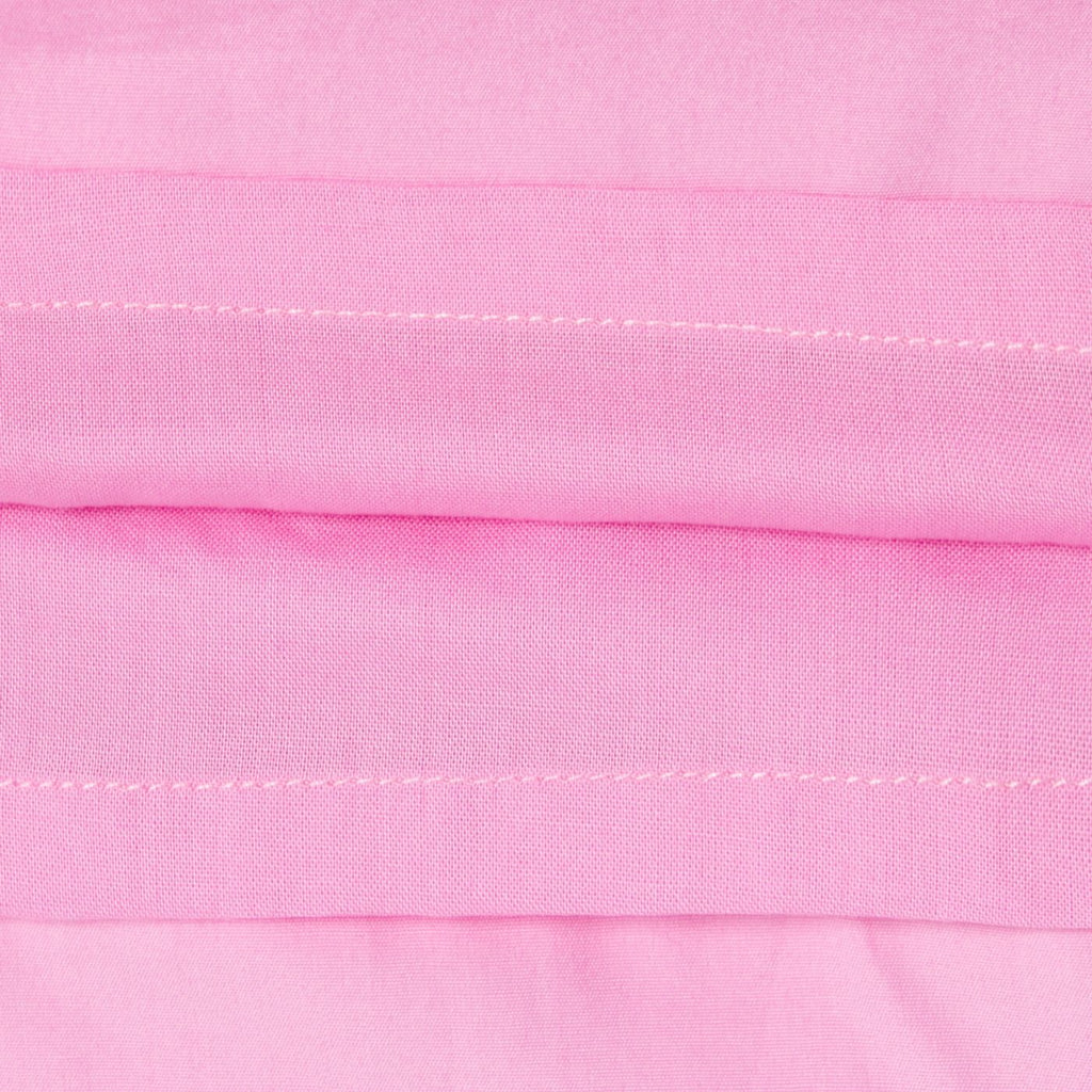 Baby girl cotton poplin ceremony dress - Medium Pink