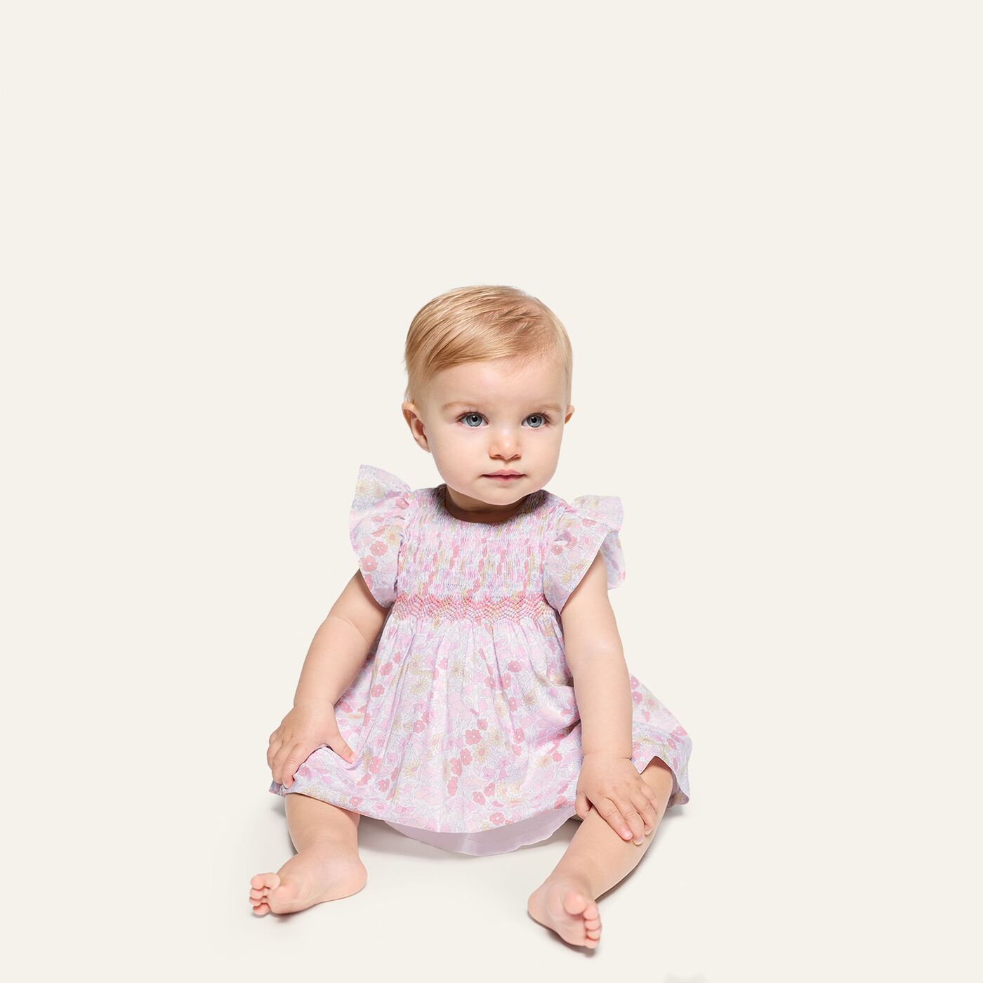Dress in Liberty Fabric Baby Girl - Multicolour