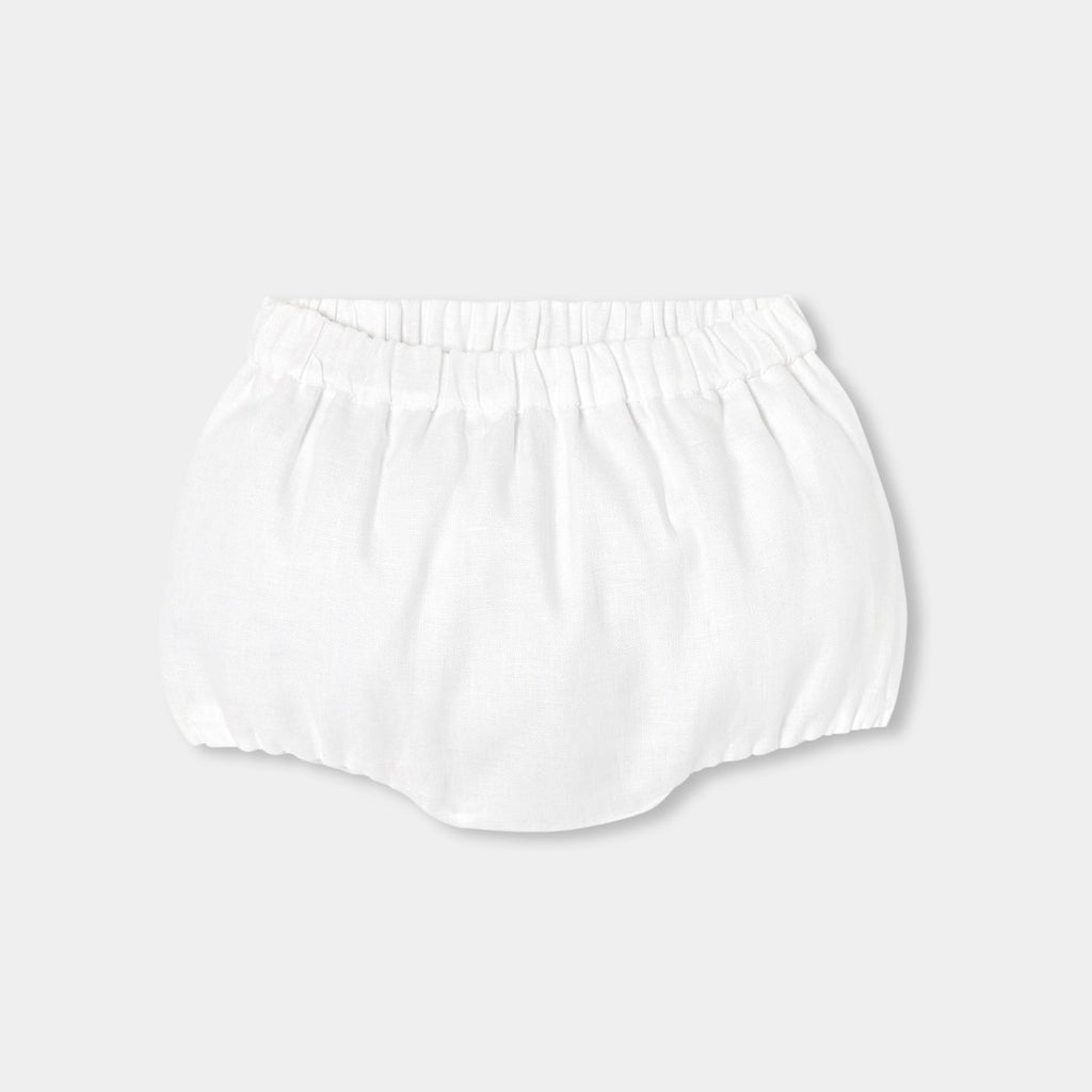 Baby girl linen outfit set - Jacadi White