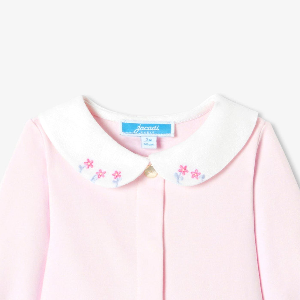 Baby girl pyjamas in interlock cotton