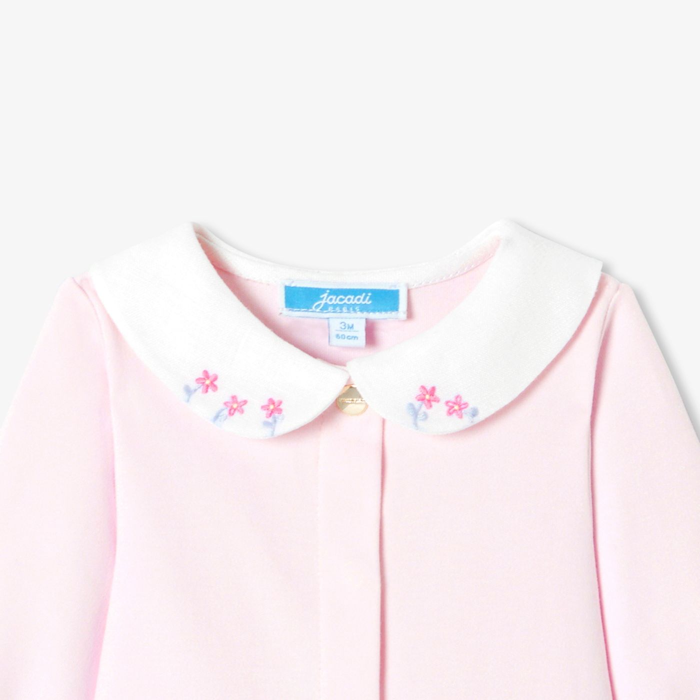 Baby girl pyjamas in interlock cotton