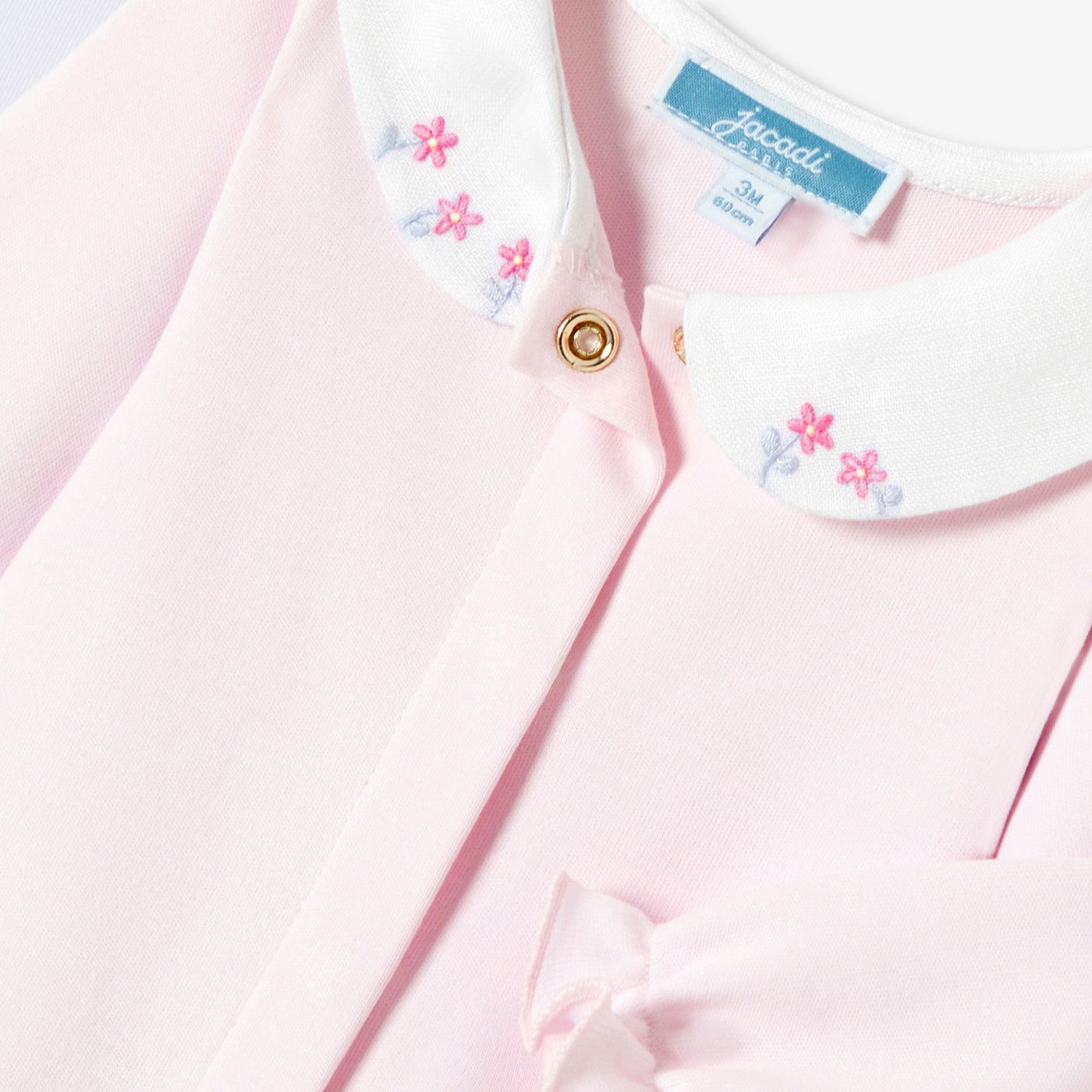 Baby girl pyjamas in interlock cotton