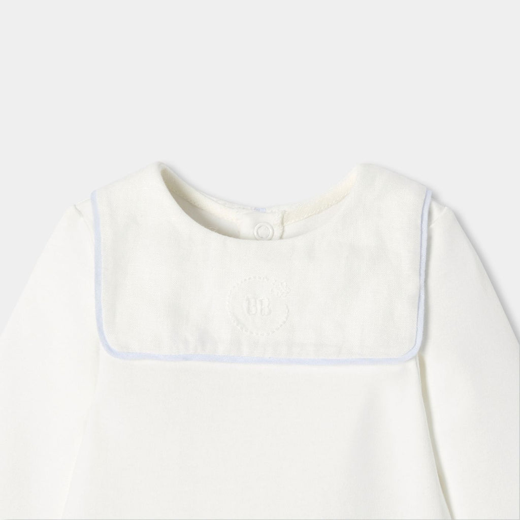 Baby boy cotton interlock pyjamas - Jacadi Sweet White