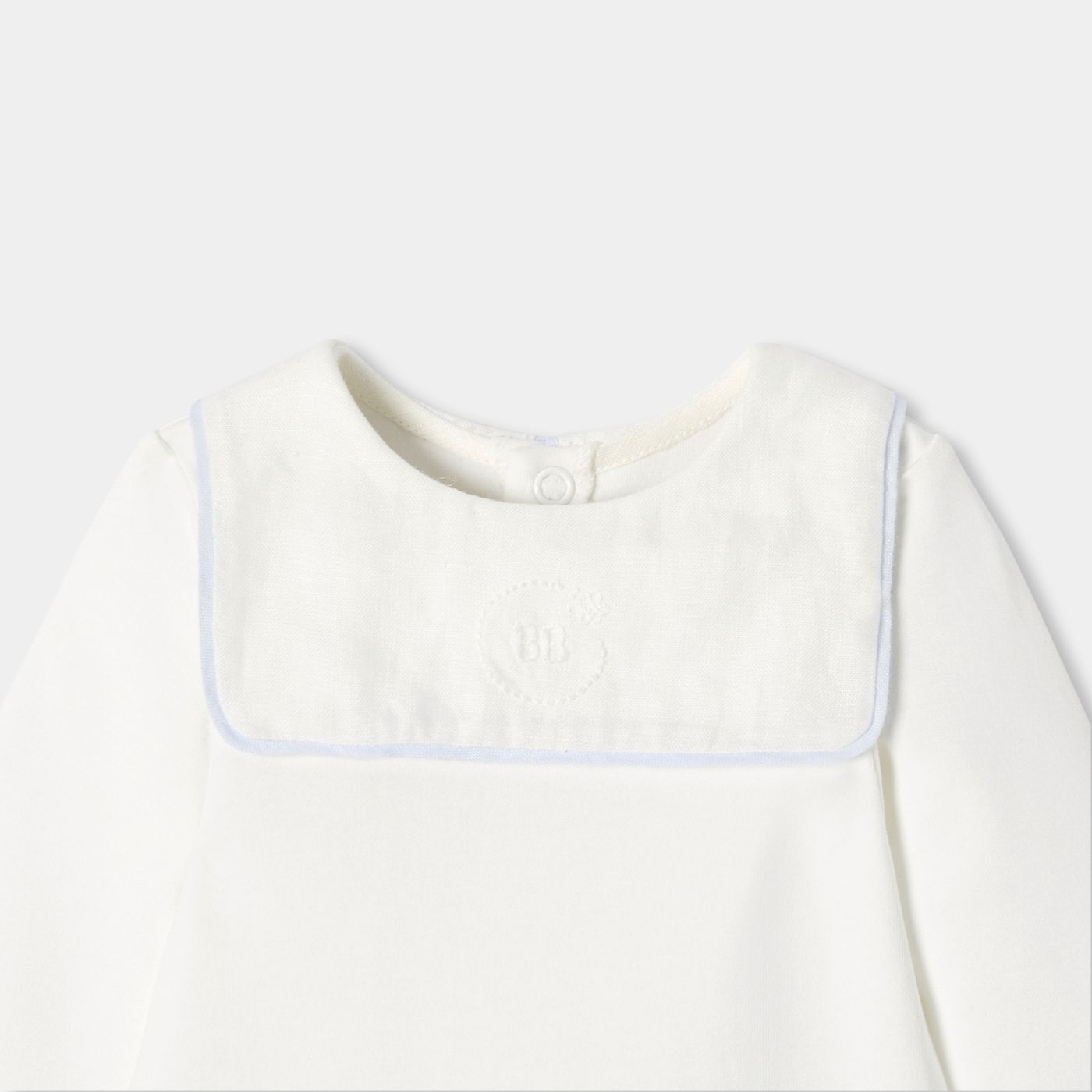 Baby boy cotton interlock pyjamas - Jacadi Sweet White