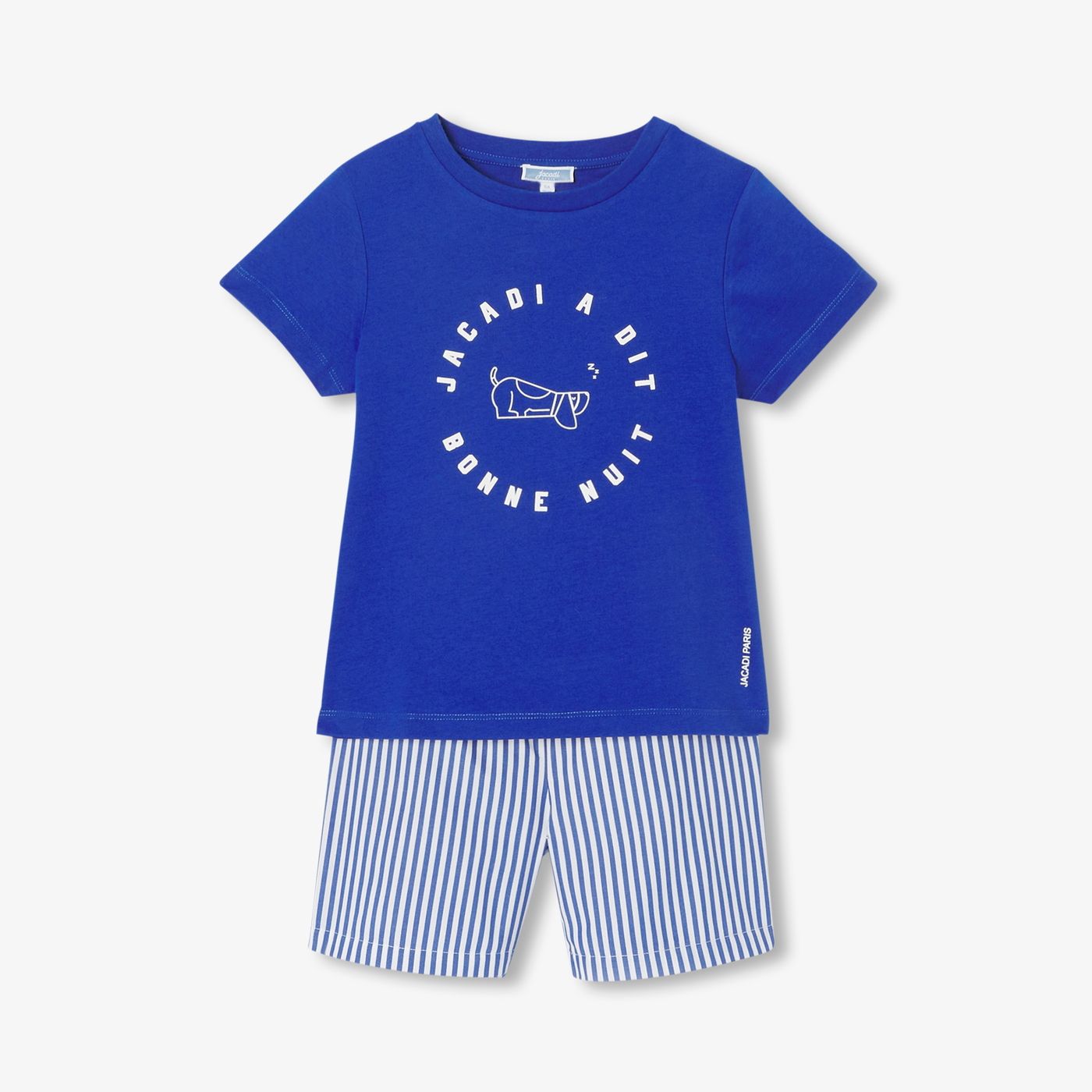 Boy cotton short pyjamas - Blue/White