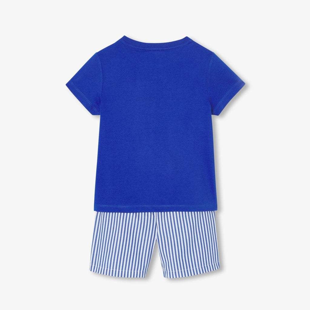 Boy cotton short pyjamas - Blue/White