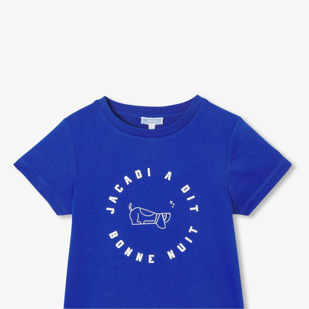 Boy cotton short pyjamas - Blue/White