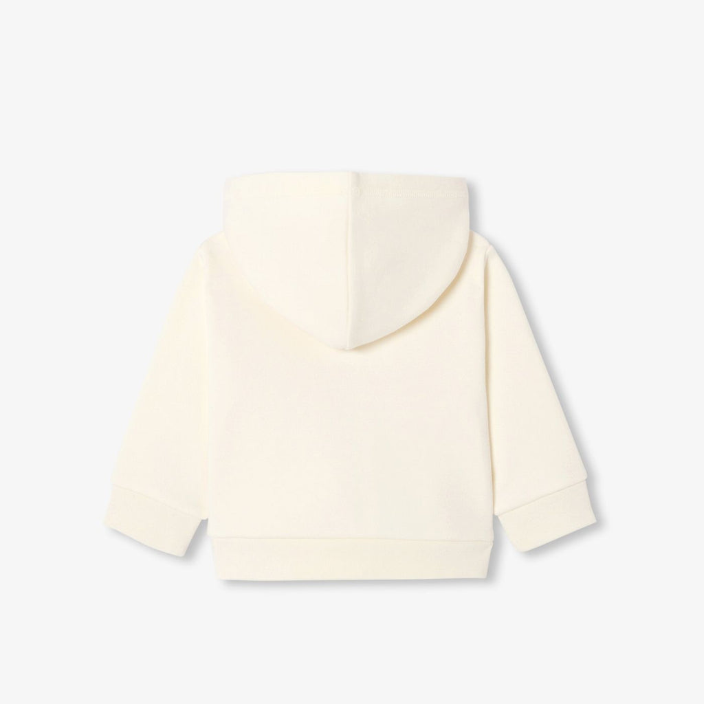 Baby boy zip-up sweatshirt top - Rope Beige