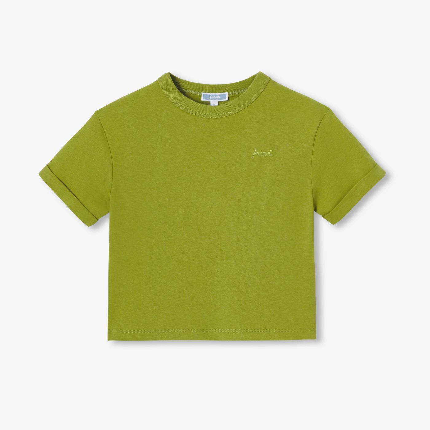 Girl boxy T-shirt - Meadow Green