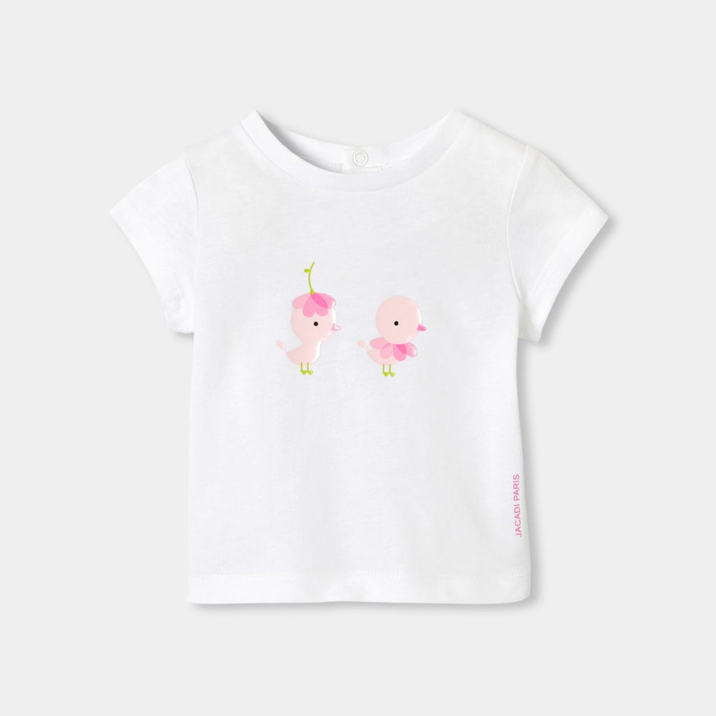 T-shirt Short-sleeved Baby Girl - Jacadi White