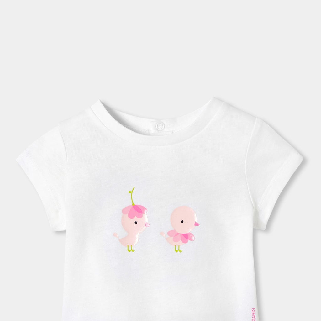 T-shirt Short-sleeved Baby Girl - Jacadi White