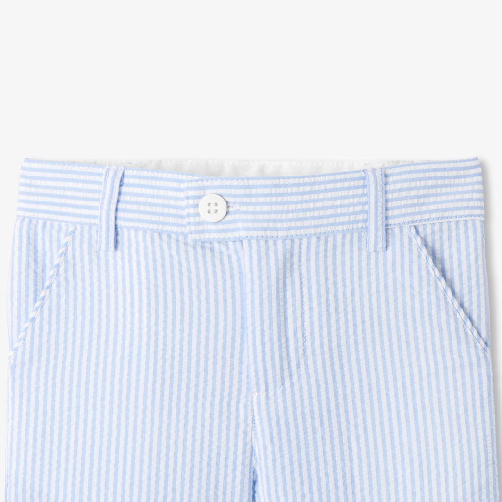 Baby boy shorts in seersucker