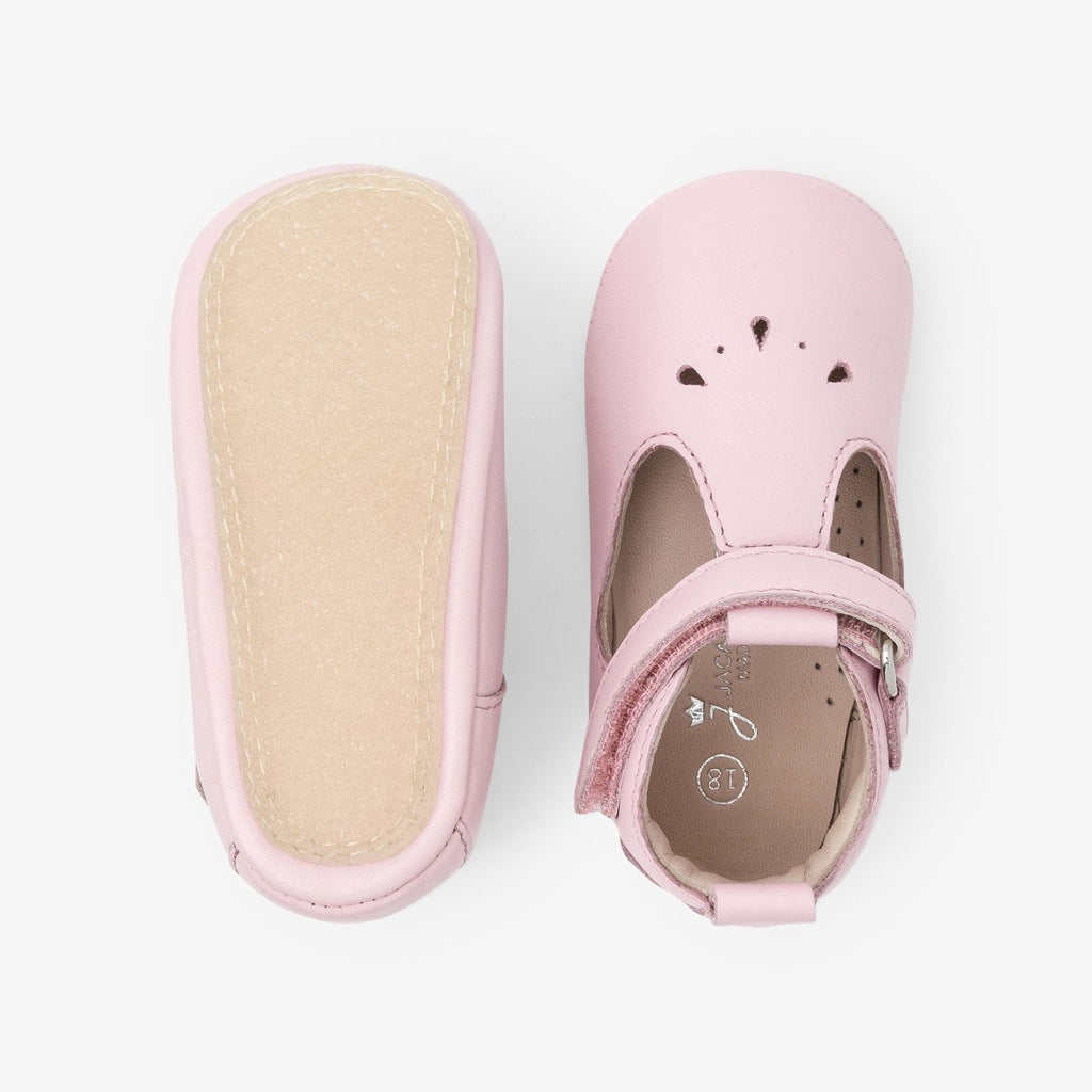 Baby Shoes Morbide With Cinturino a T Baby Girl - Pink