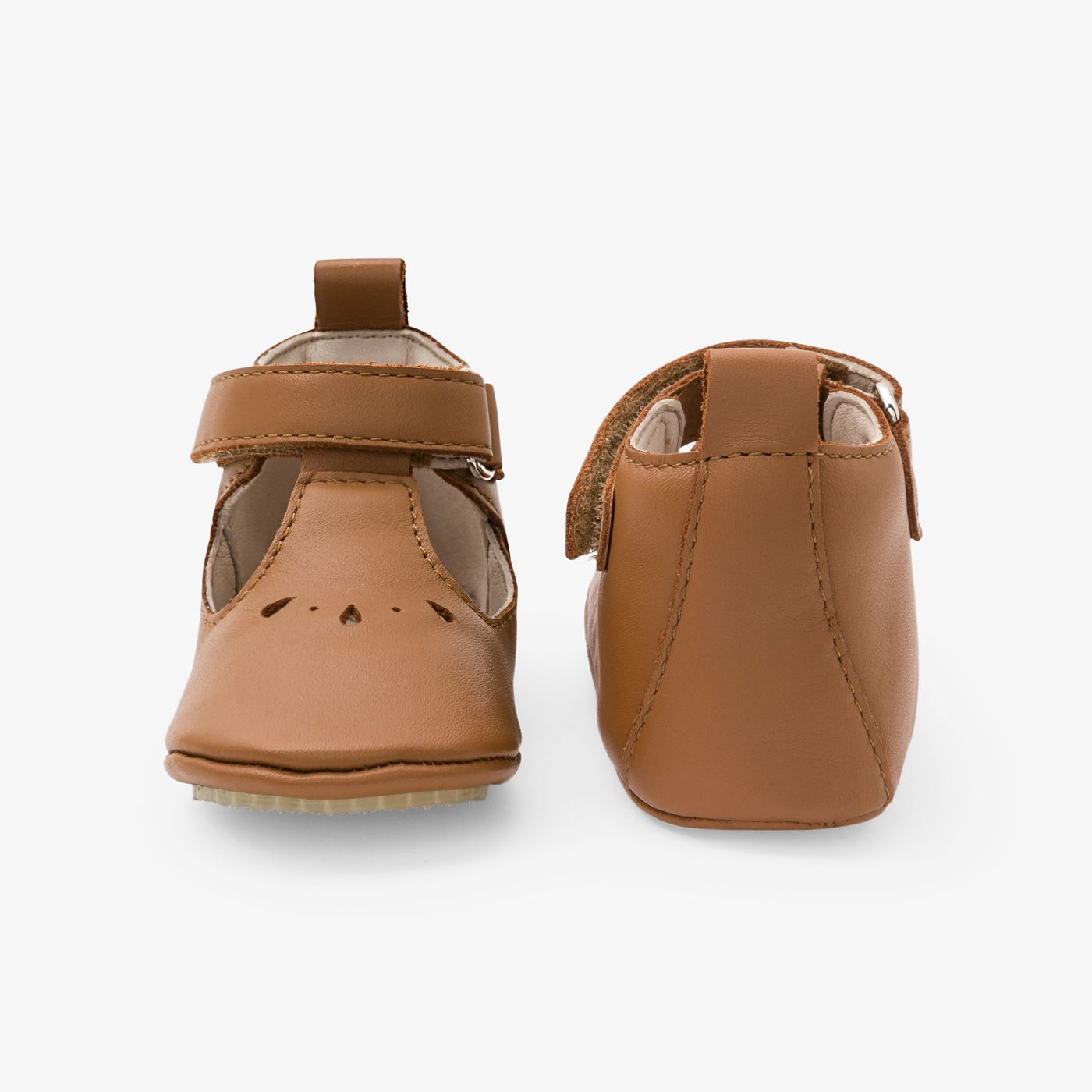 Baby Shoes Morbide With Cinturino a T Baby Boy - Naturale