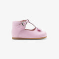 Baby girl leather T-bar shoes - Pink