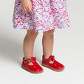 Baby girl patent leather T-bar shoes - Red Jacadi