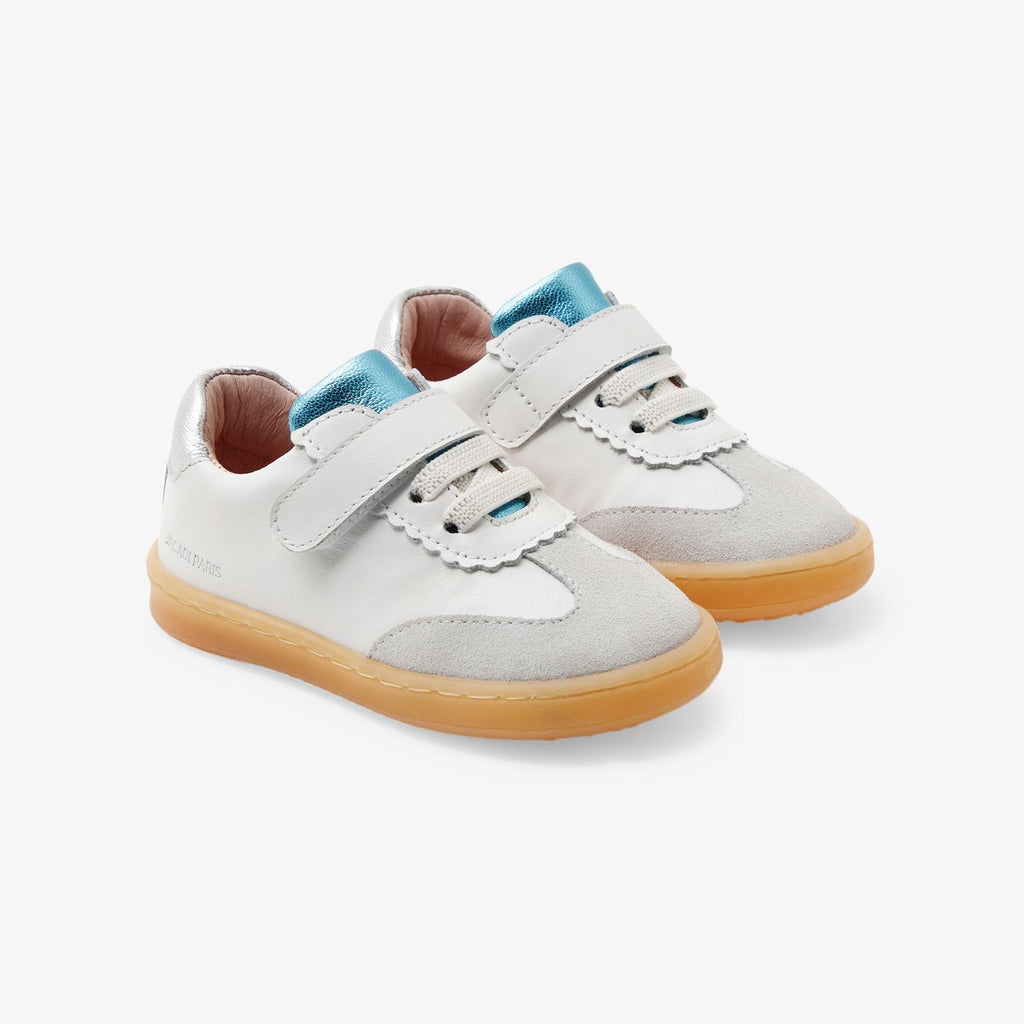 Sneakers Baby Girl in Leather - Bianco Jacadi