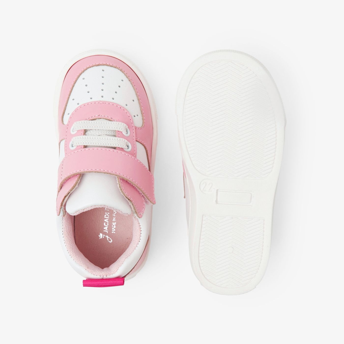 Sneakers Baby Girl in Leather - Pink