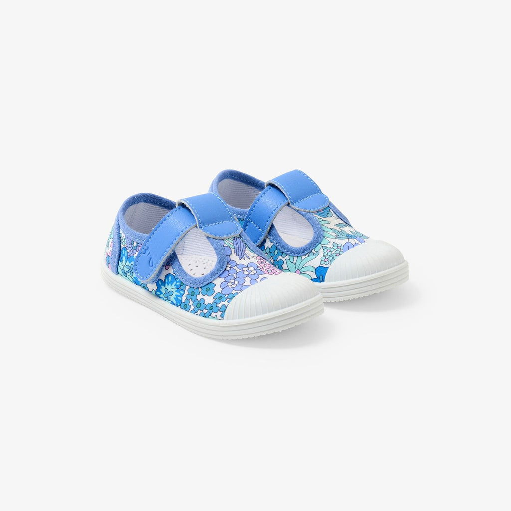 Canvas Sandals Baby Girl - White/Light Blue