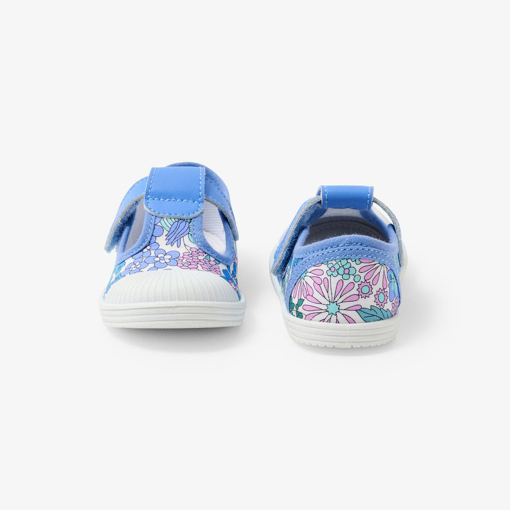 Canvas Sandals Baby Girl - White/Light Blue