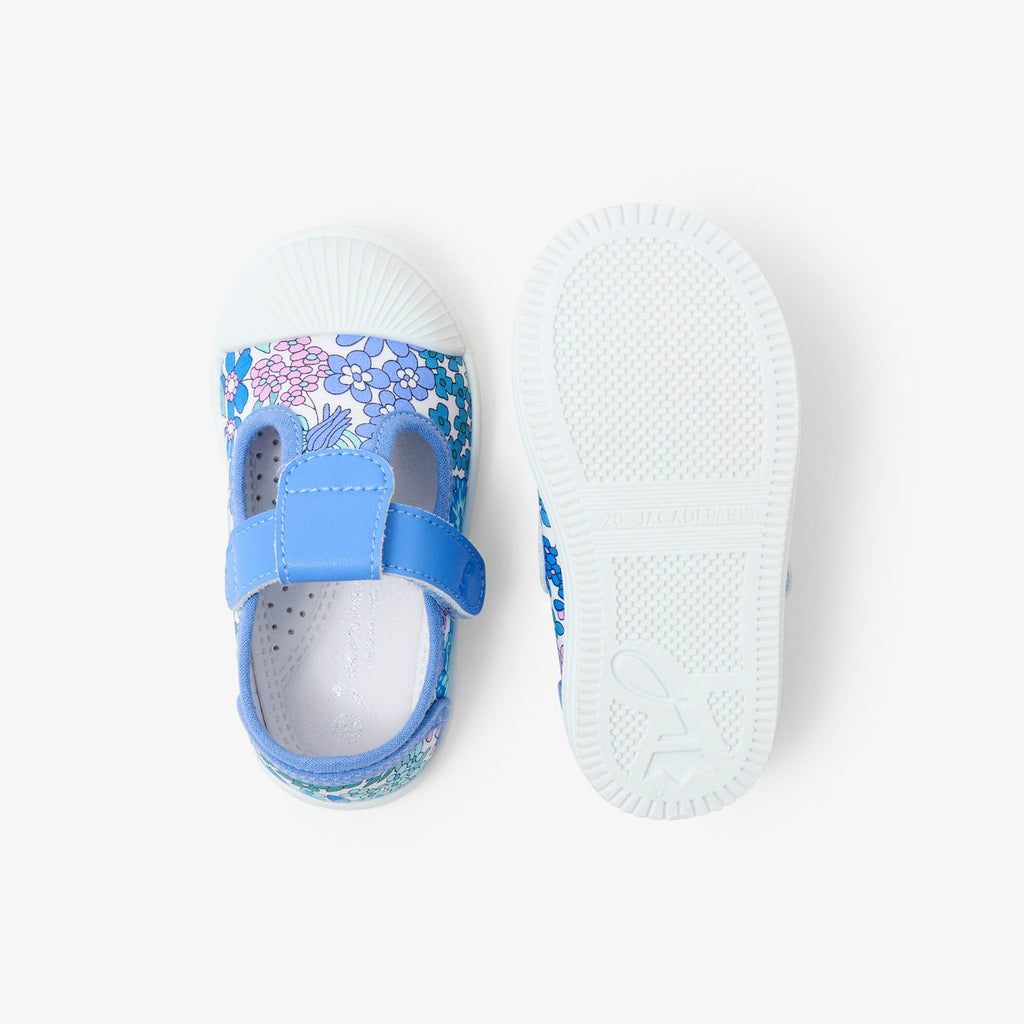 Canvas Sandals Baby Girl - White/Light Blue