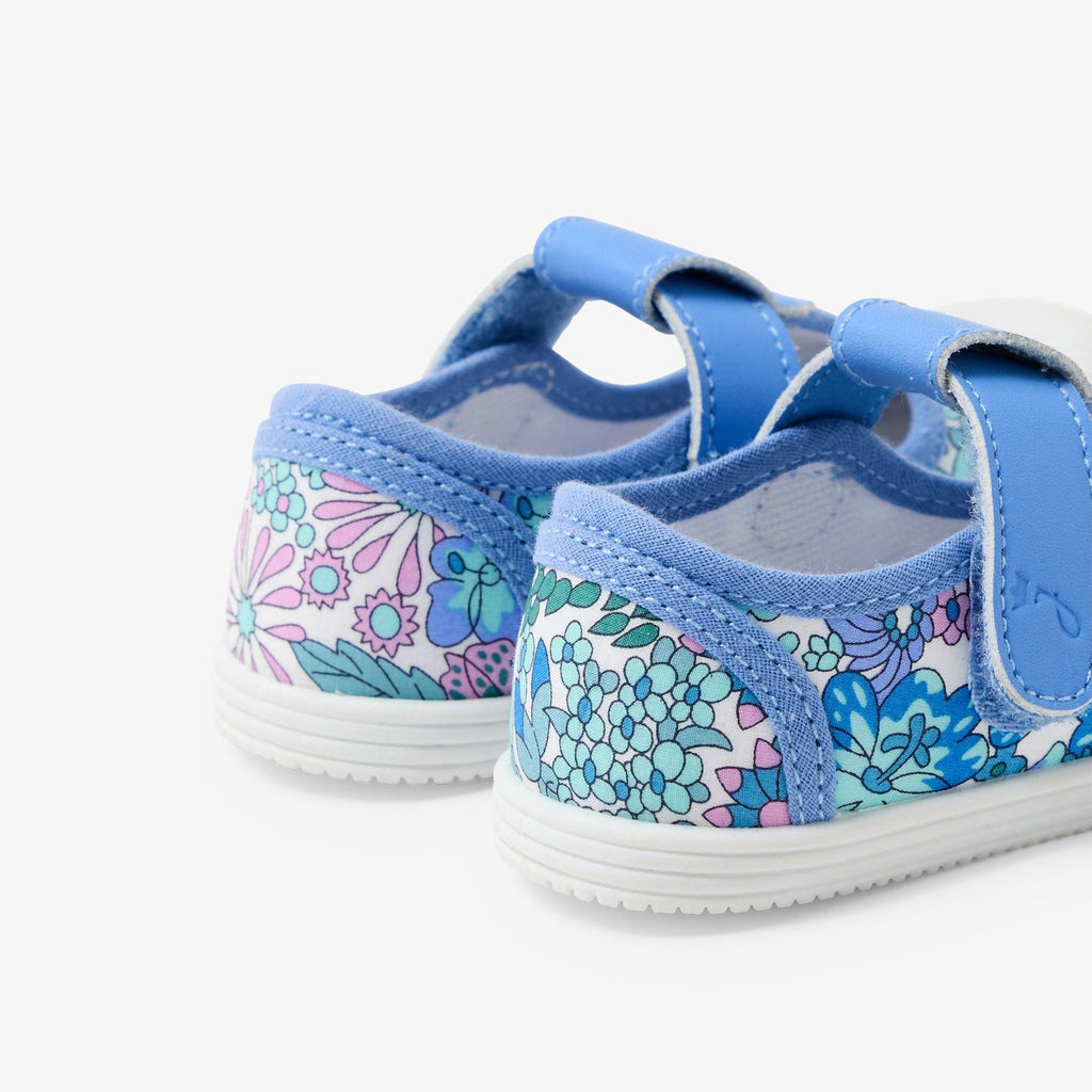 Canvas Sandals Baby Girl - White/Light Blue