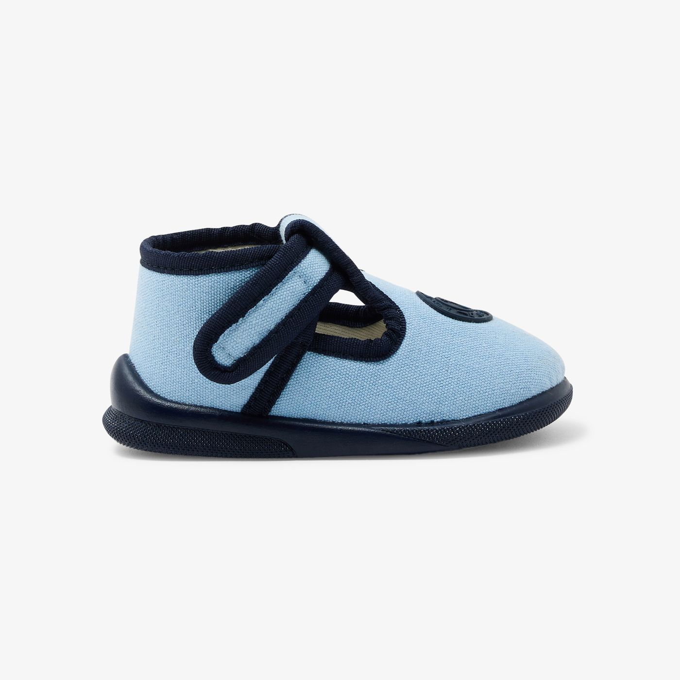 Baby boy cotton canvas shoes - Light Blue