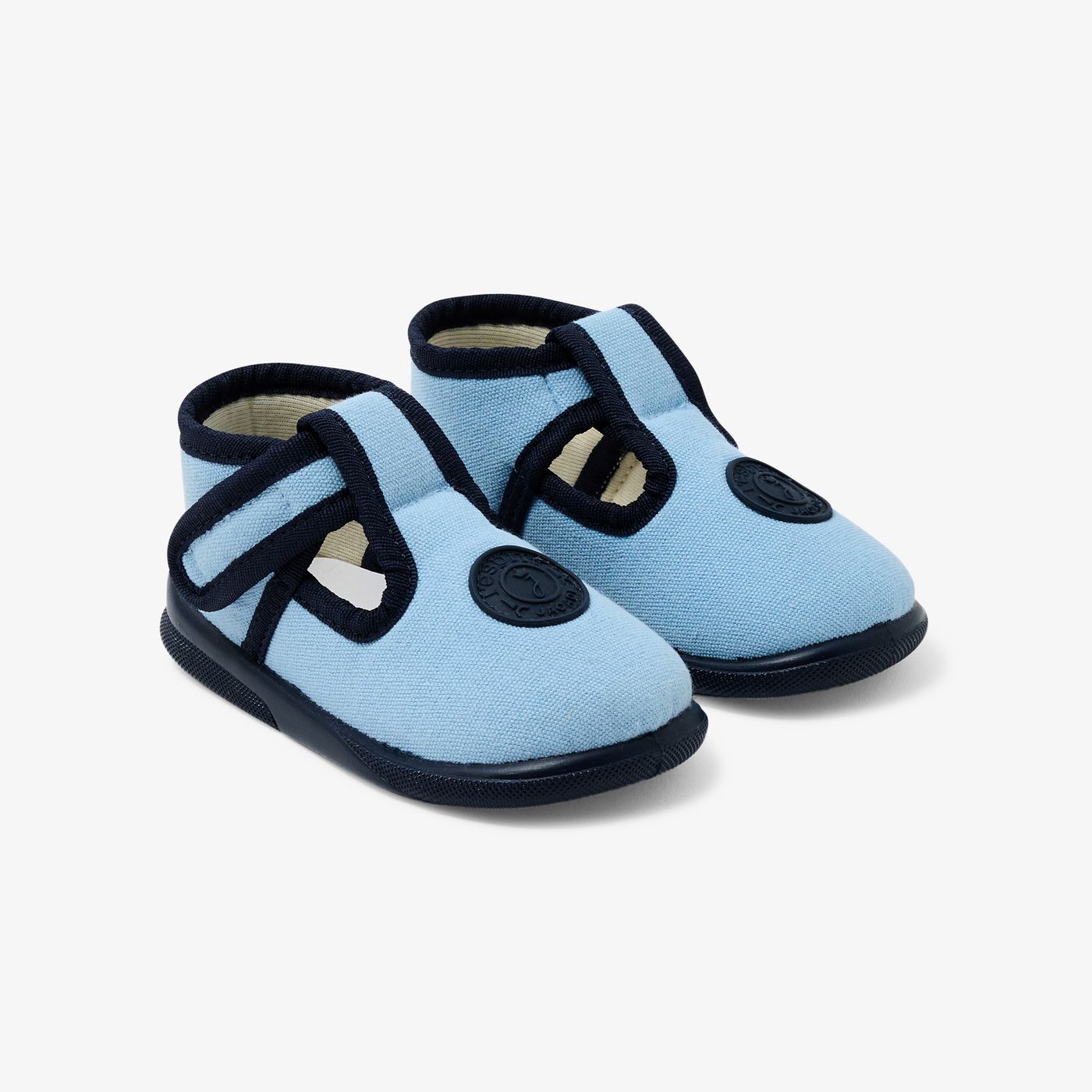 Baby boy cotton canvas shoes - Light Blue