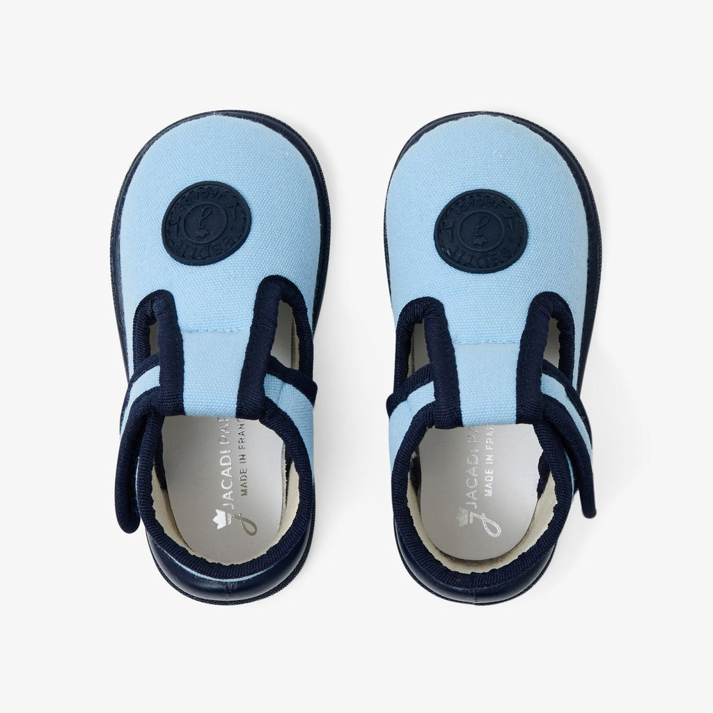 Baby boy cotton canvas shoes - Light Blue