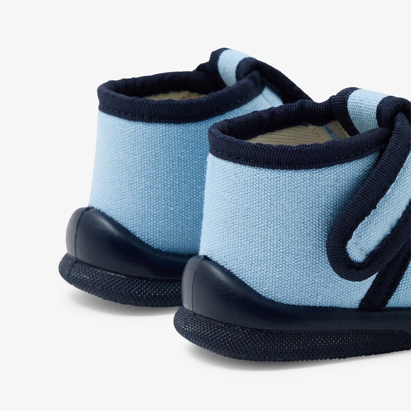 Baby boy cotton canvas shoes - Light Blue