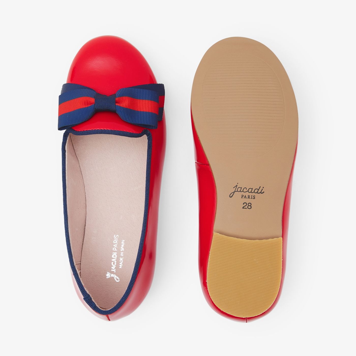 Ballerina Flats Baby Girl in Patent Leather - Rosso Jacadi