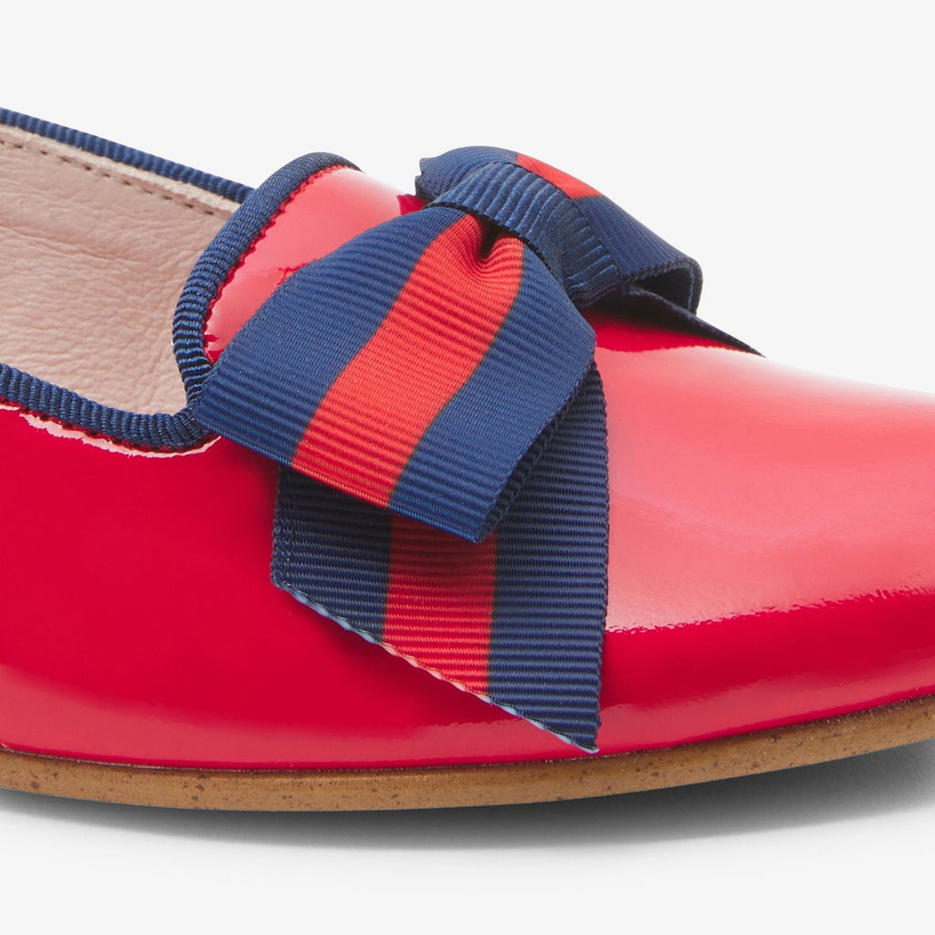 Ballerina Flats Baby Girl in Patent Leather - Rosso Jacadi