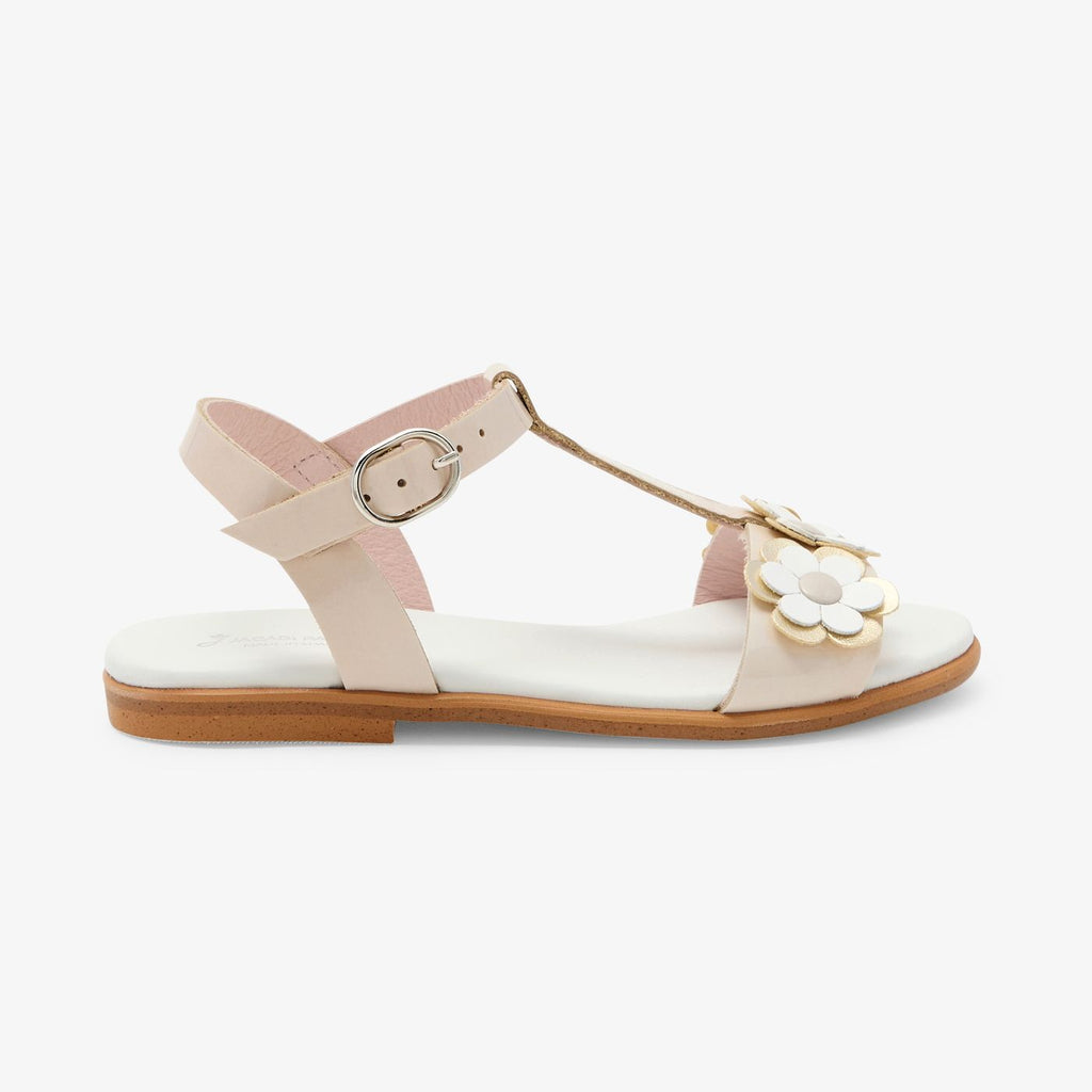 Patent Leather Sandals Girl - White/Multicolour