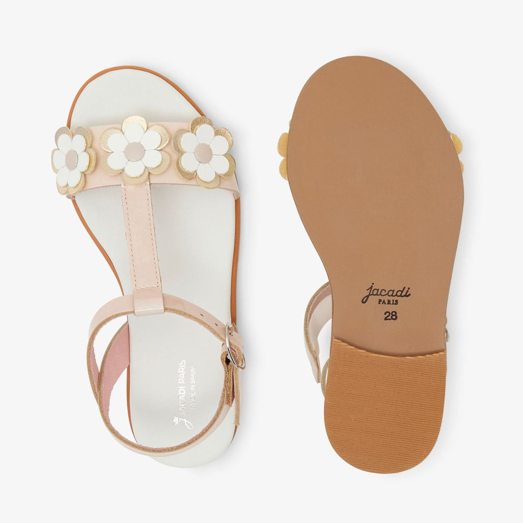 Patent Leather Sandals Girl - White/Multicolour