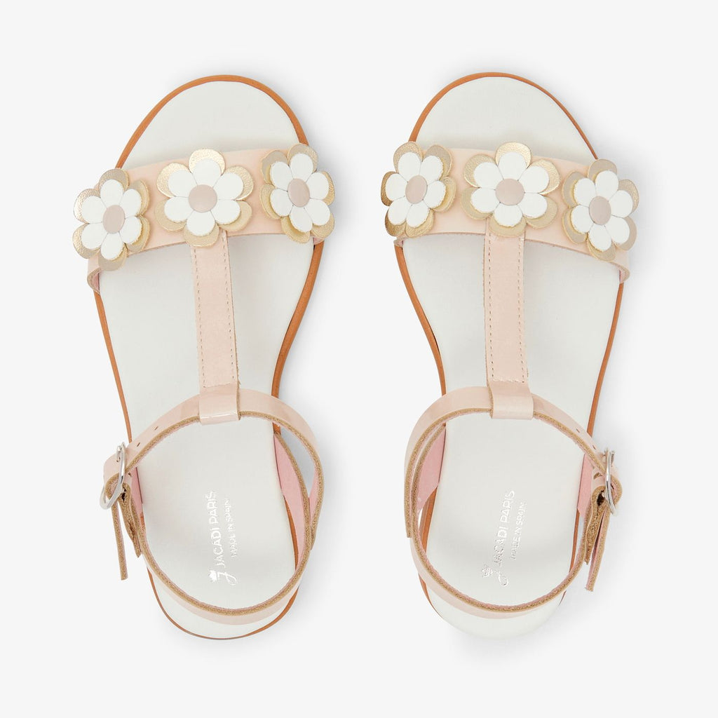 Patent Leather Sandals Girl - White/Multicolour