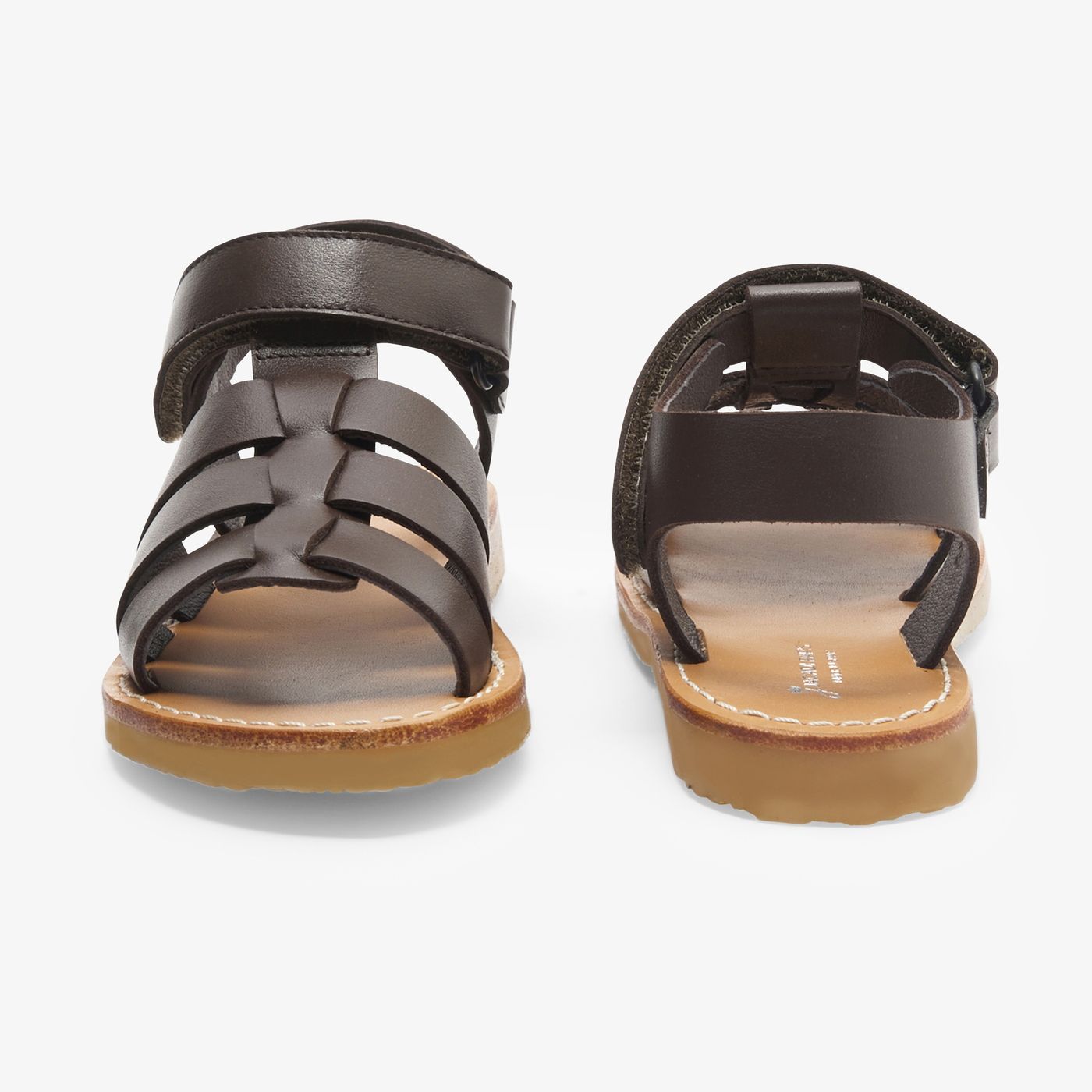 Leather Sandals Boy - Marrone