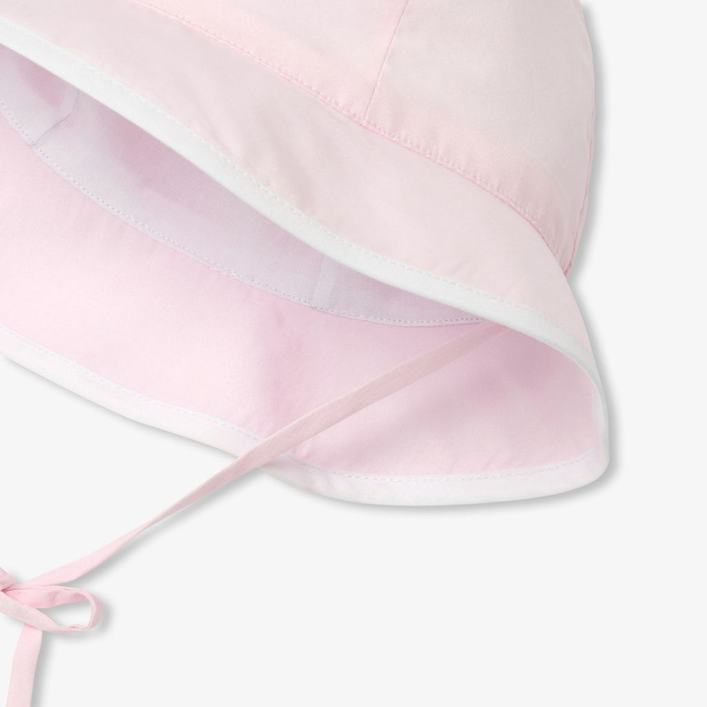 Hat in Cotton Baby Girl - Pink/White