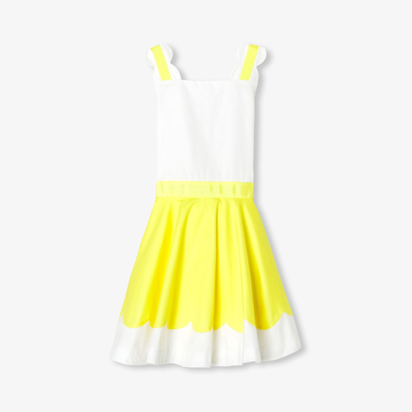 Ceremony Dress Girl - White/Giallo