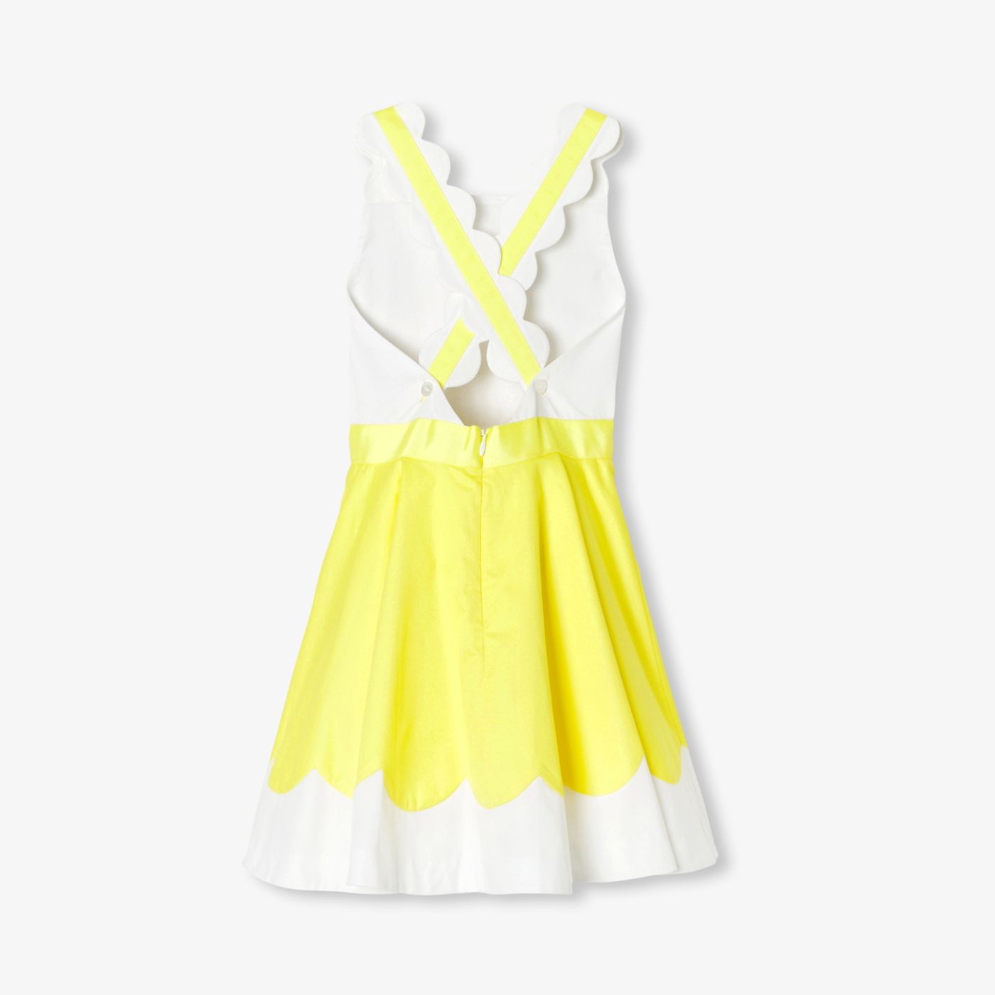 Ceremony Dress Girl - White/Giallo