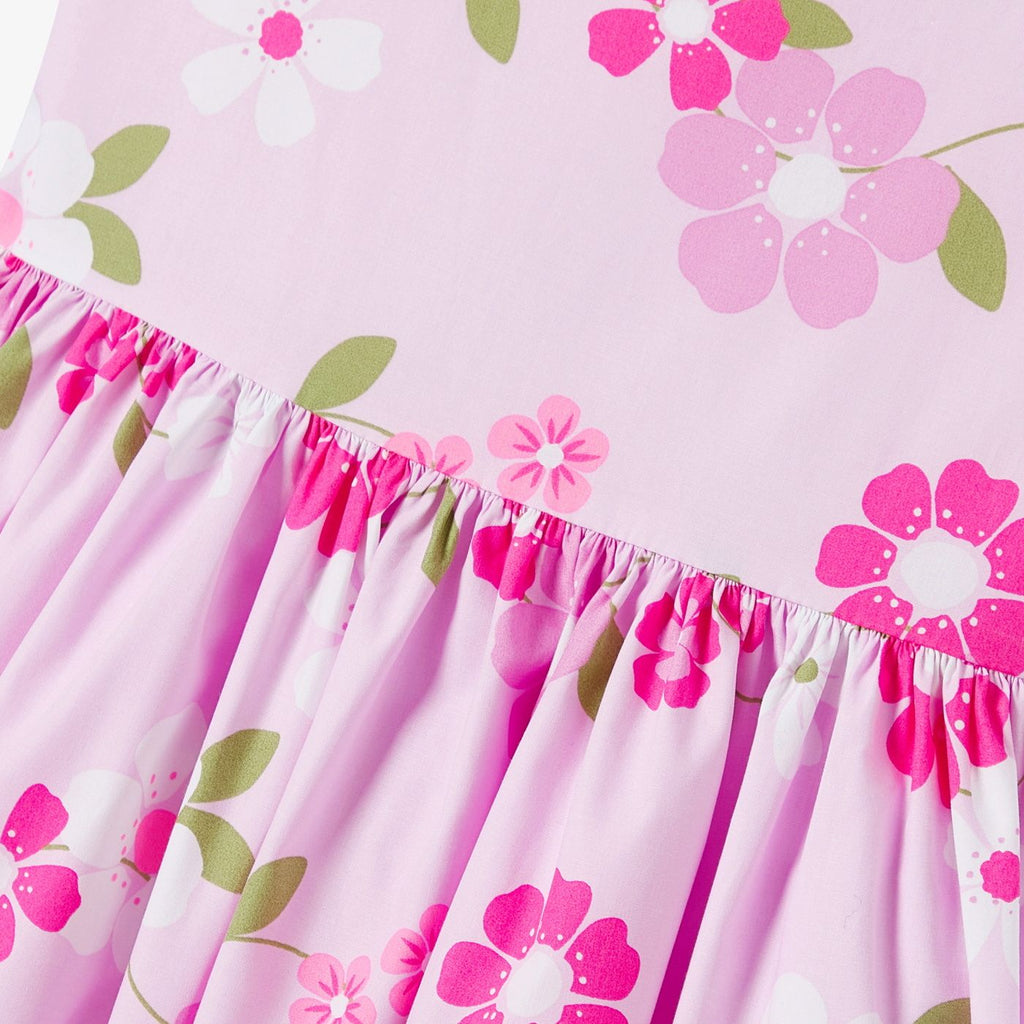 Ceremony Dress With Spalline Girl - Pink/Multicolour