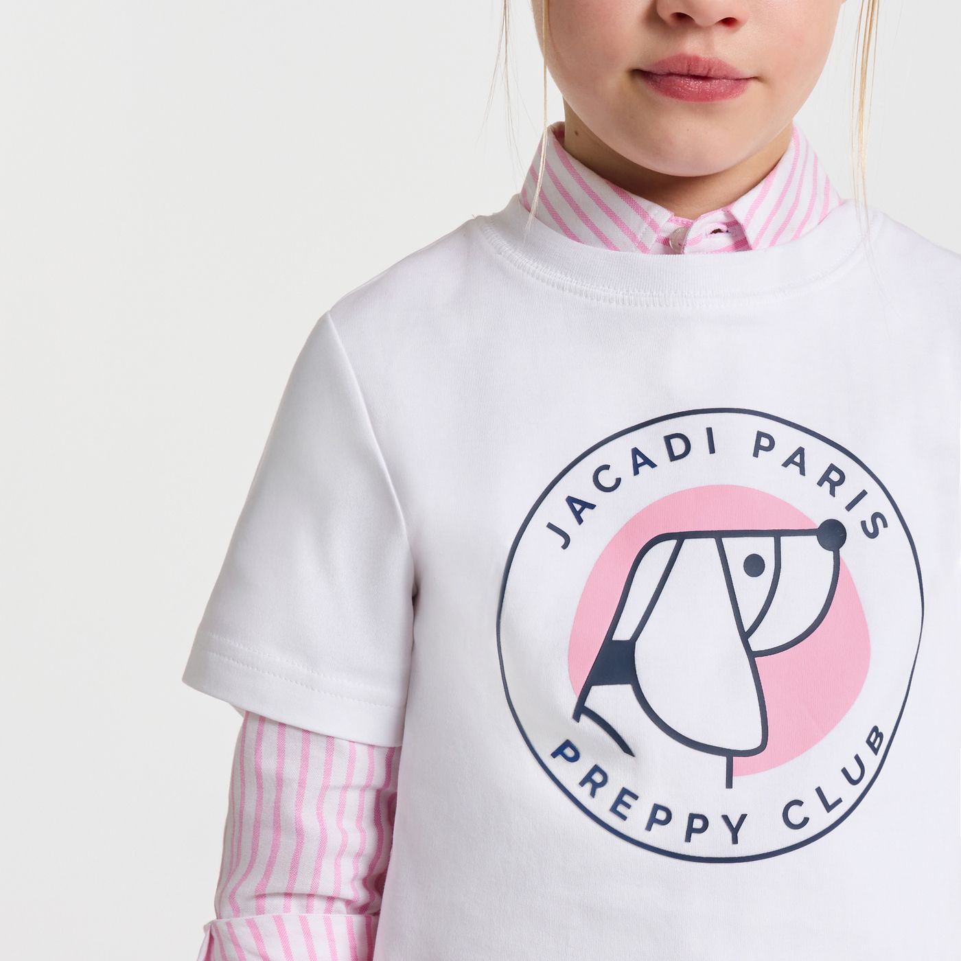 T-shirt Taglio Boxy Girl - Jacadi White