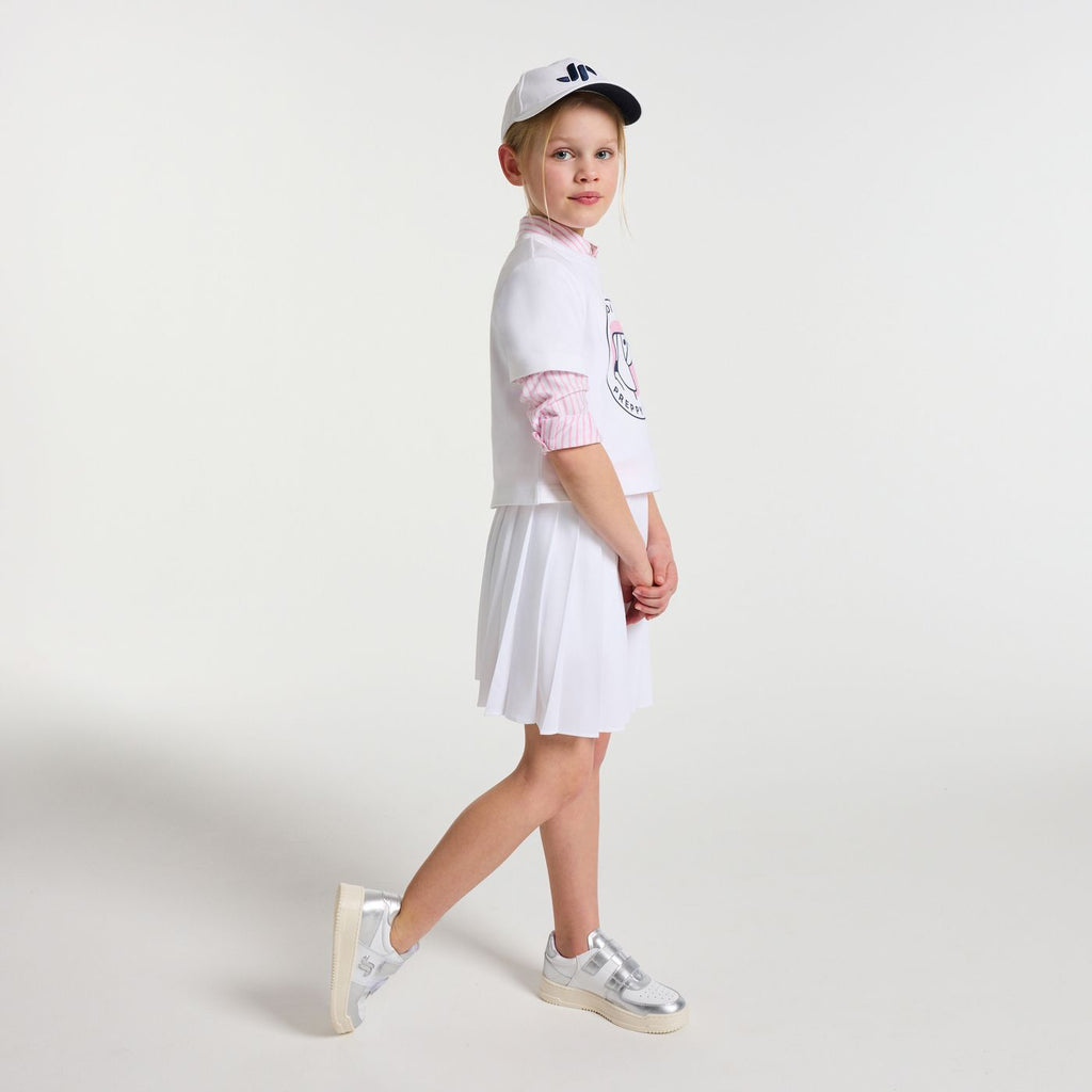 T-shirt Taglio Boxy Girl - Jacadi White