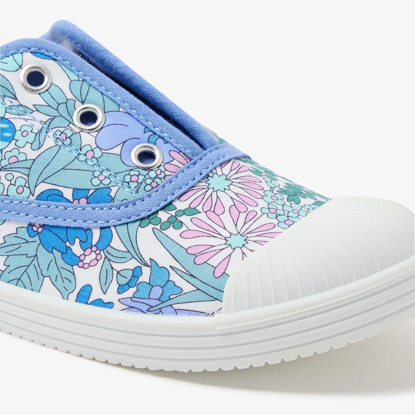 Shoes Tennis in Liberty Fabric Girl - Blue/Multicolour
